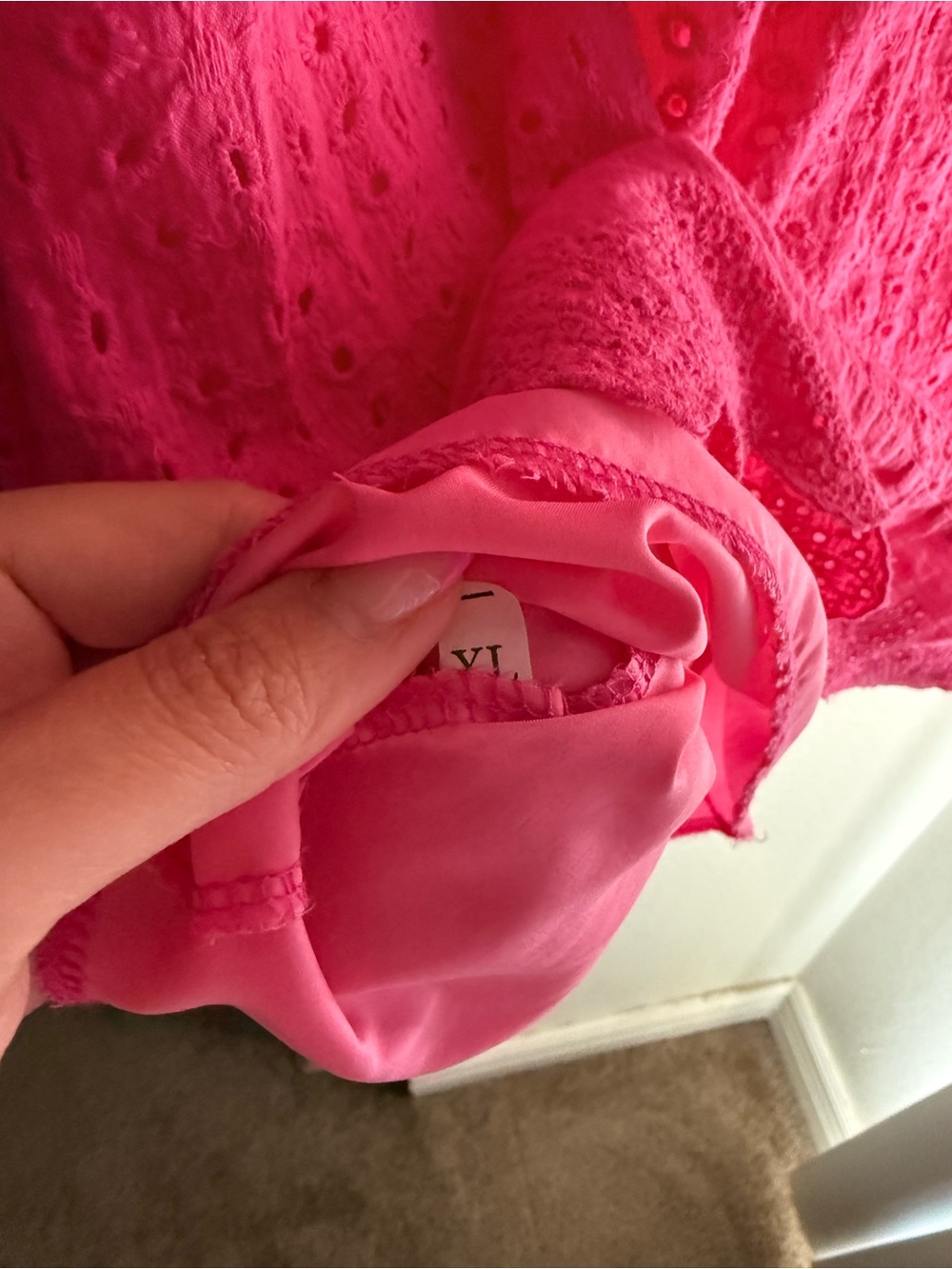 Women’s Mini Eyelet Dress 💗 - Picture 7 of 7